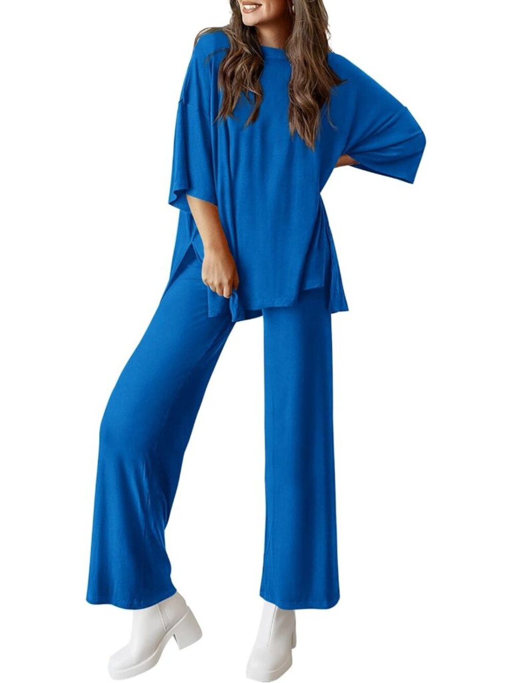 Chic Two-Piece Lounge Set for Women | Comfy Matching Outfit | Casual Wear